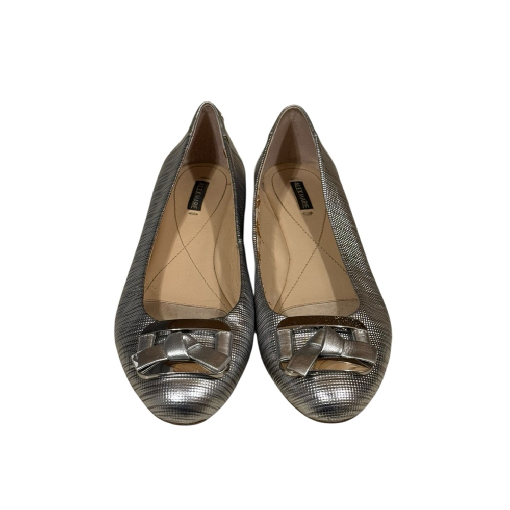 Alex Marie Women’s Silver Metallic Flats Size 8.5 - Picture 1 of 8